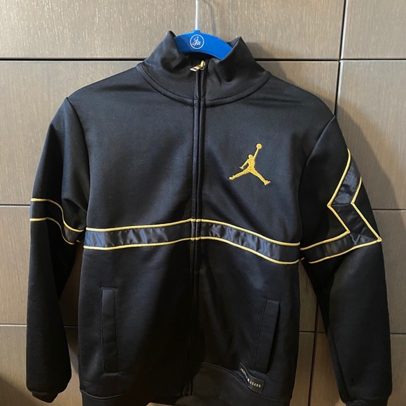 Jordan Other - New Jordan 10/23 gold/black jacket!